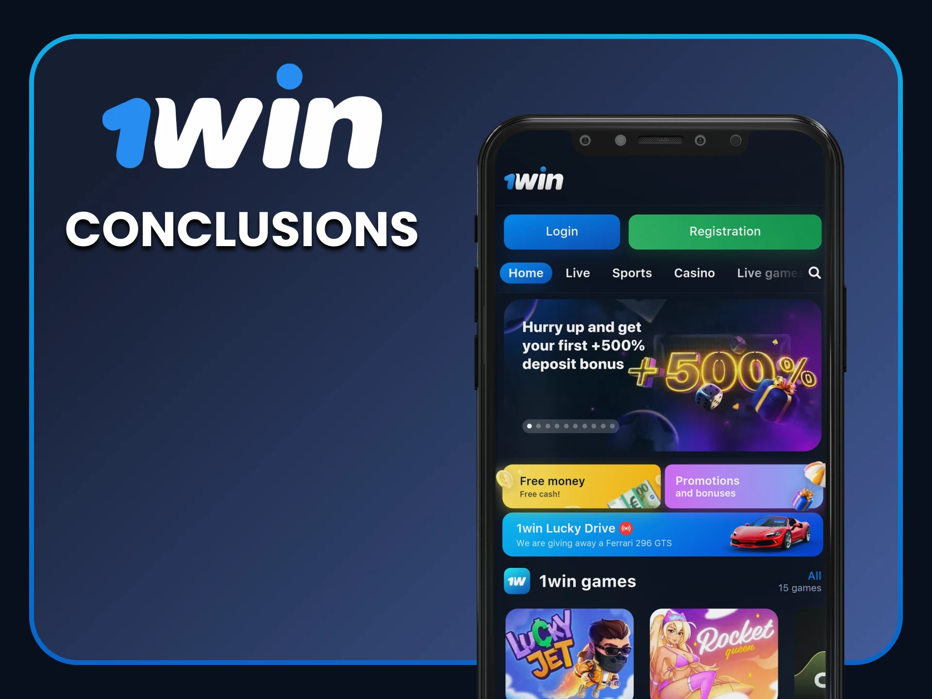 The 1win app is ideal for sports betting and casino games.