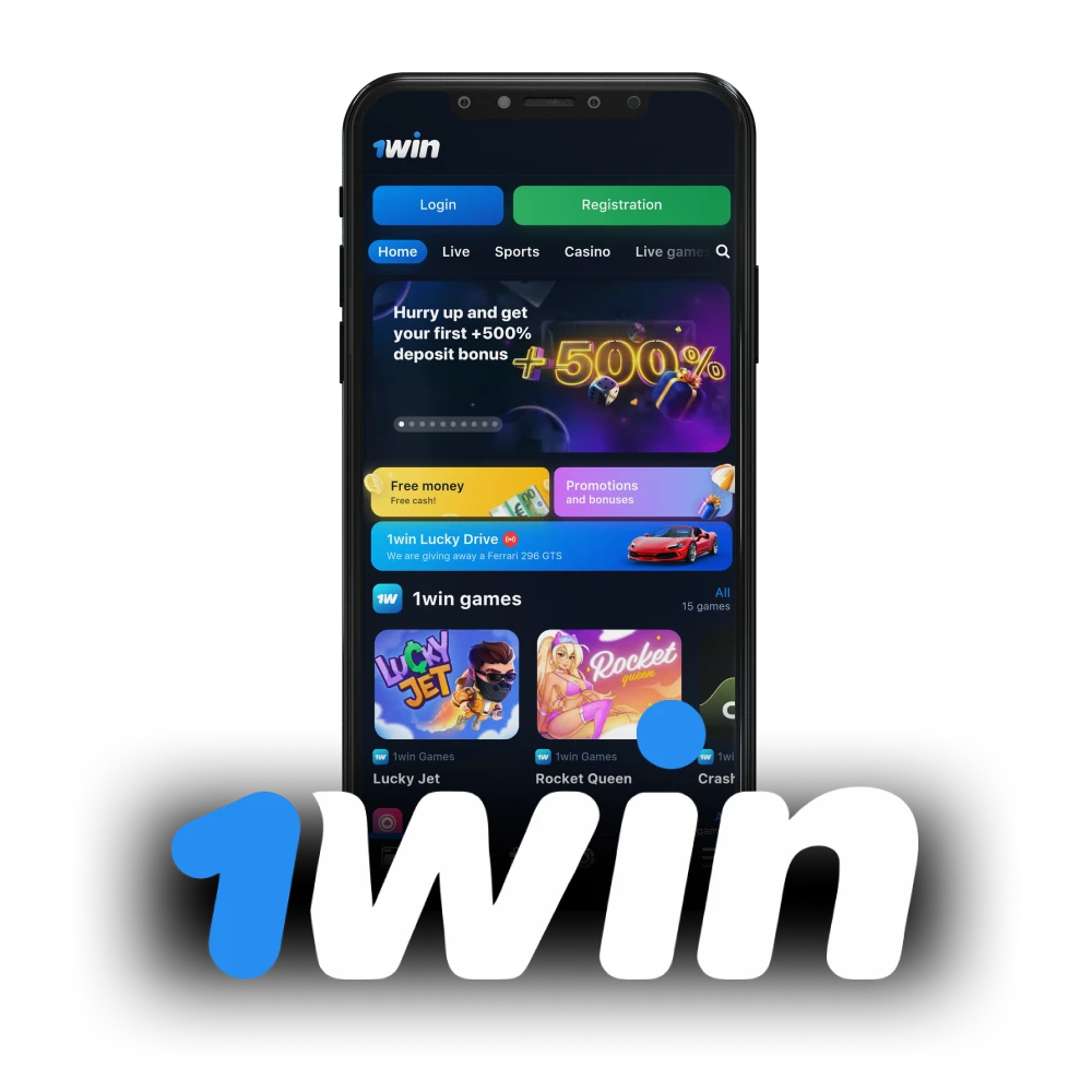 For bets and games, choose the 1win application.