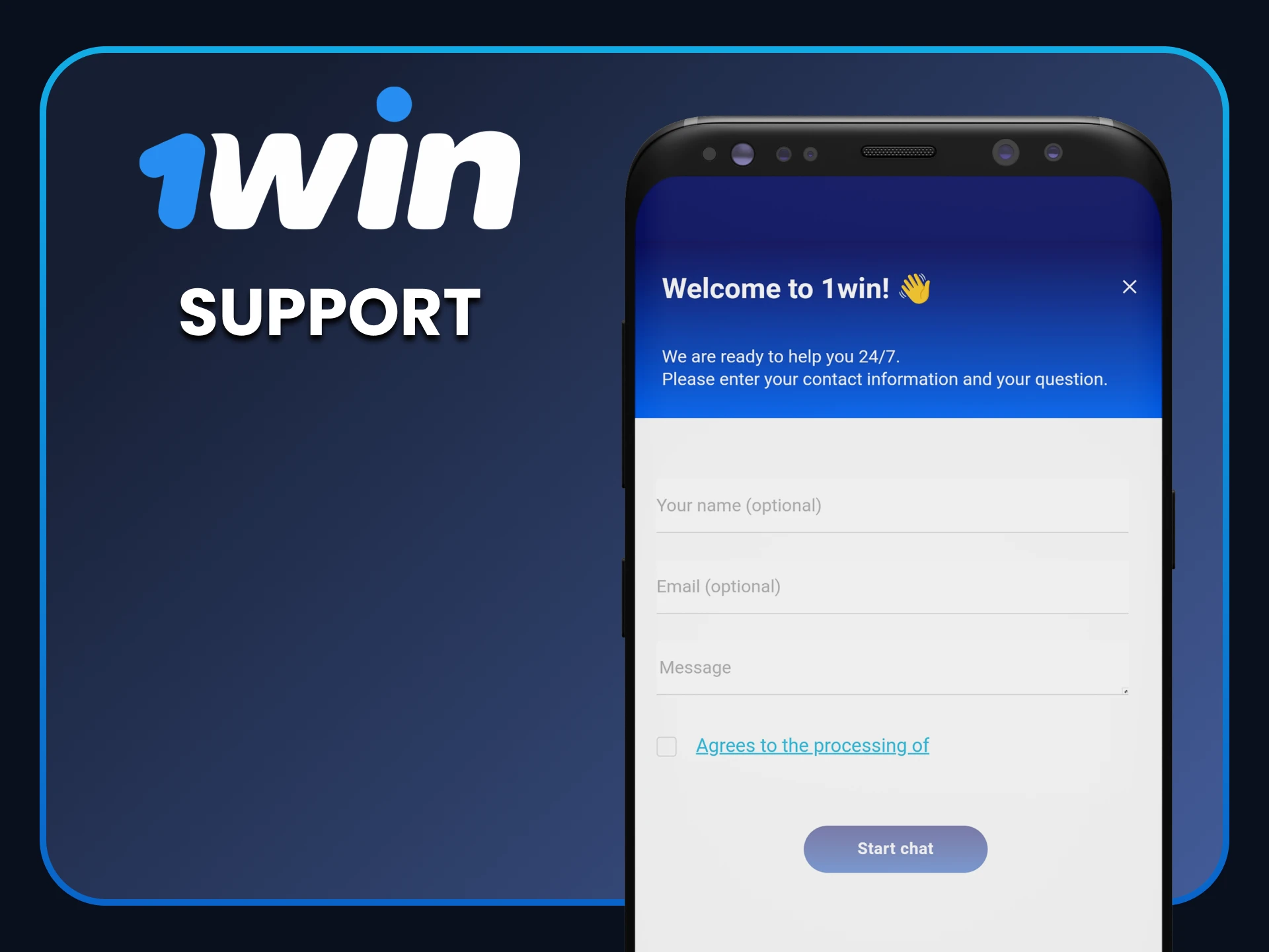 You can always contact 1win application support.