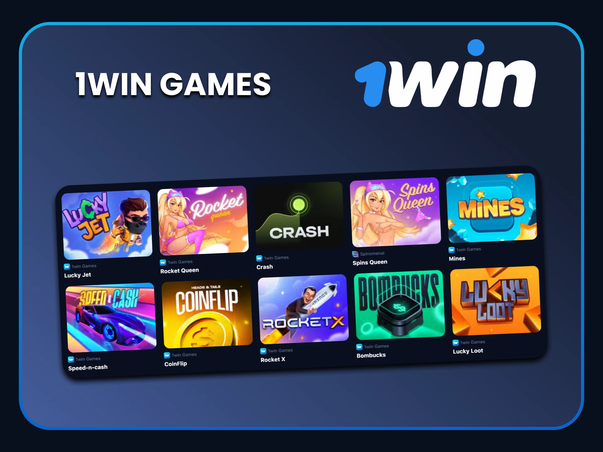 1win is also the game provider on the site.