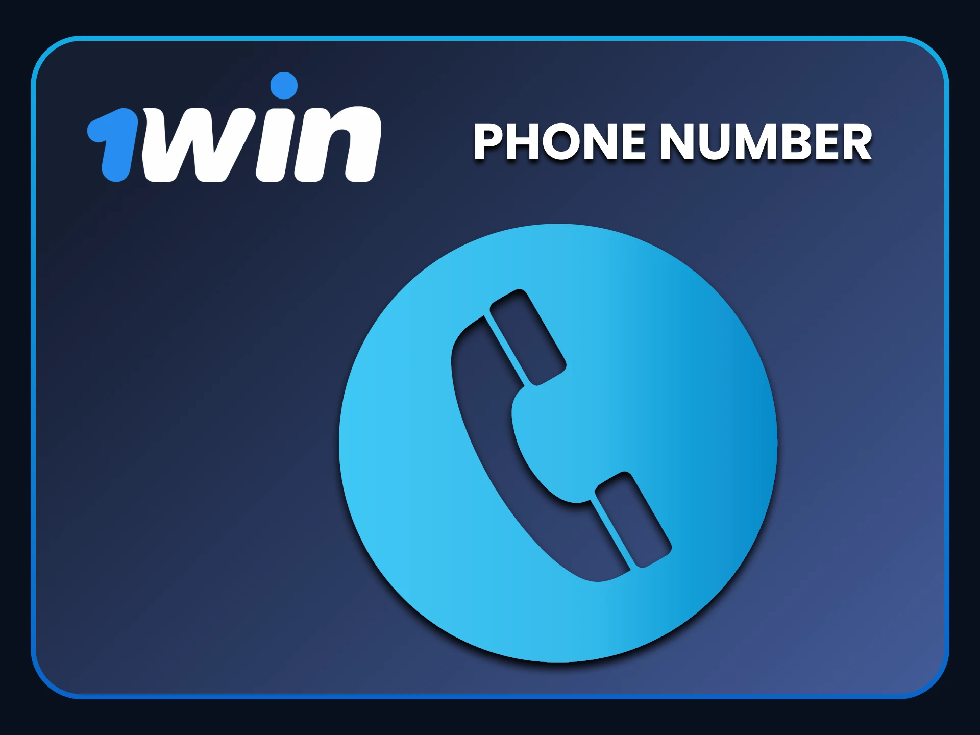 We will tell you what numbers you can use to contact 1win support.