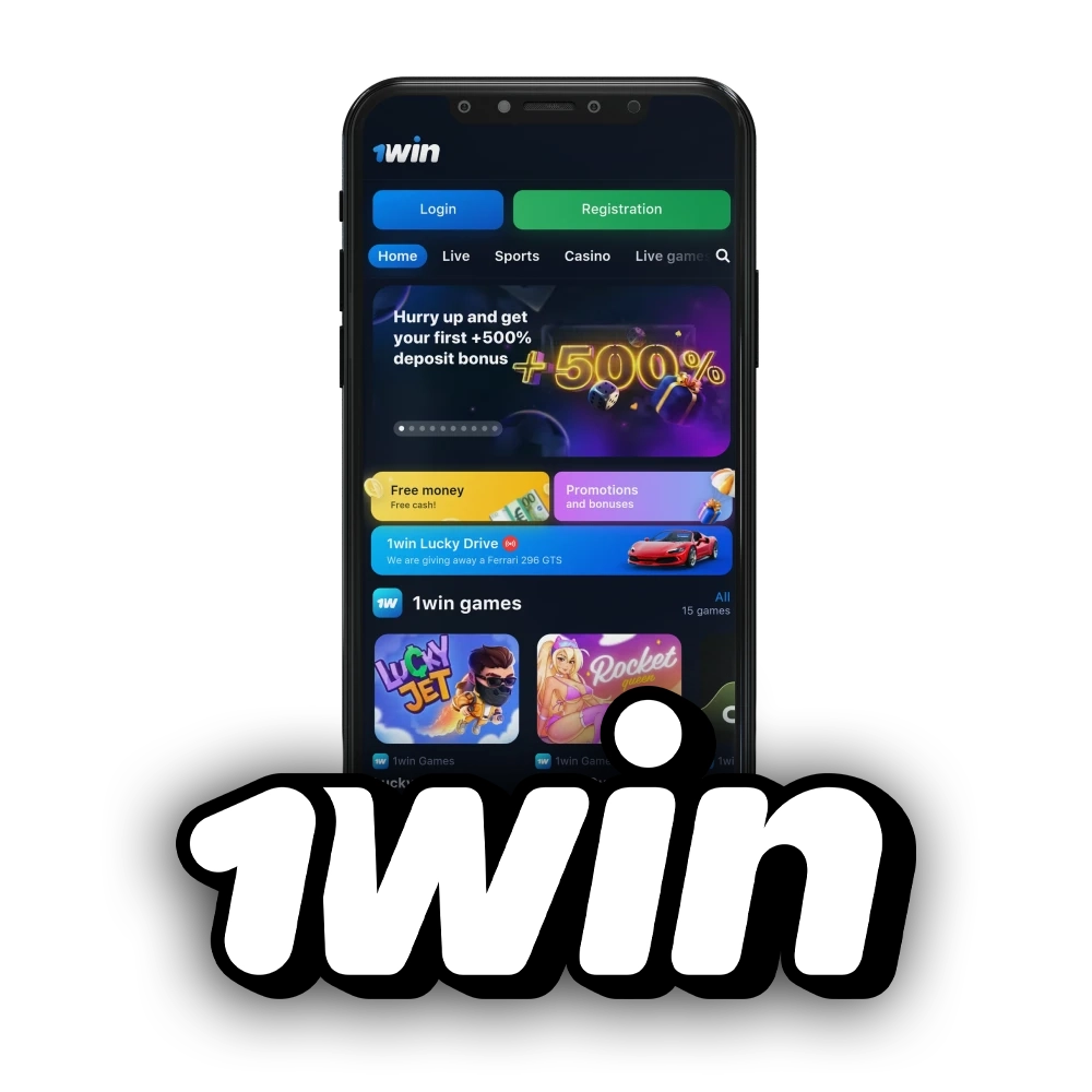 For bets and games, choose the 1win application.