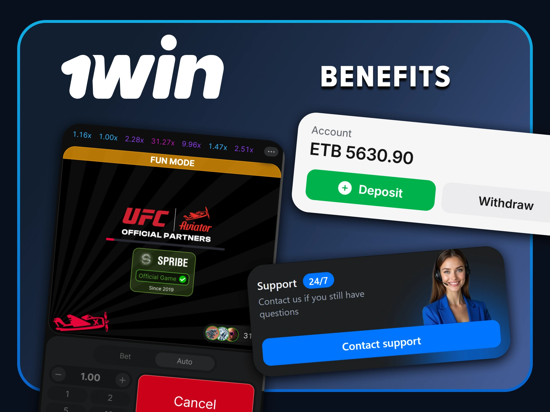 Discover the main benefits of playing the Aviator game on 1win.
