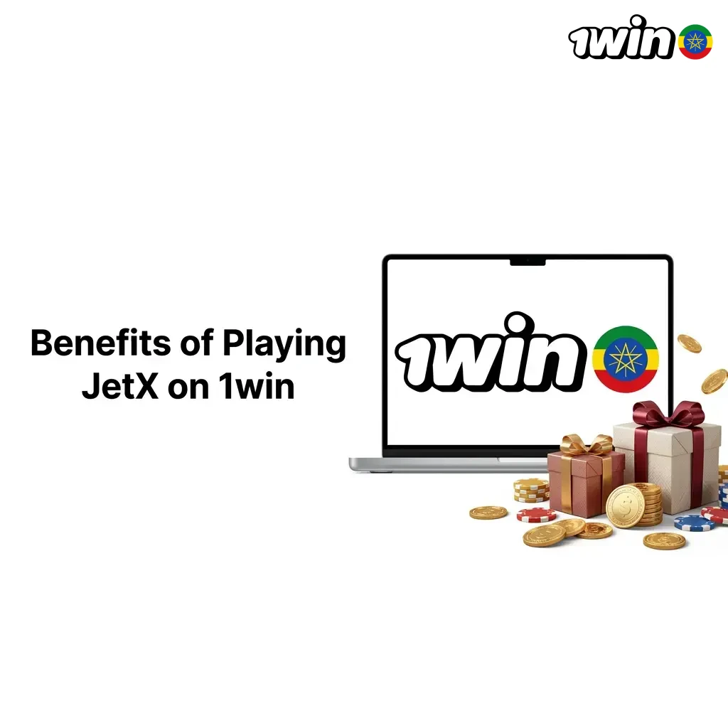 1win JetX benefits for Ethiopian players showing high RTP, live stats, dual bets, and provably fair gameplay features