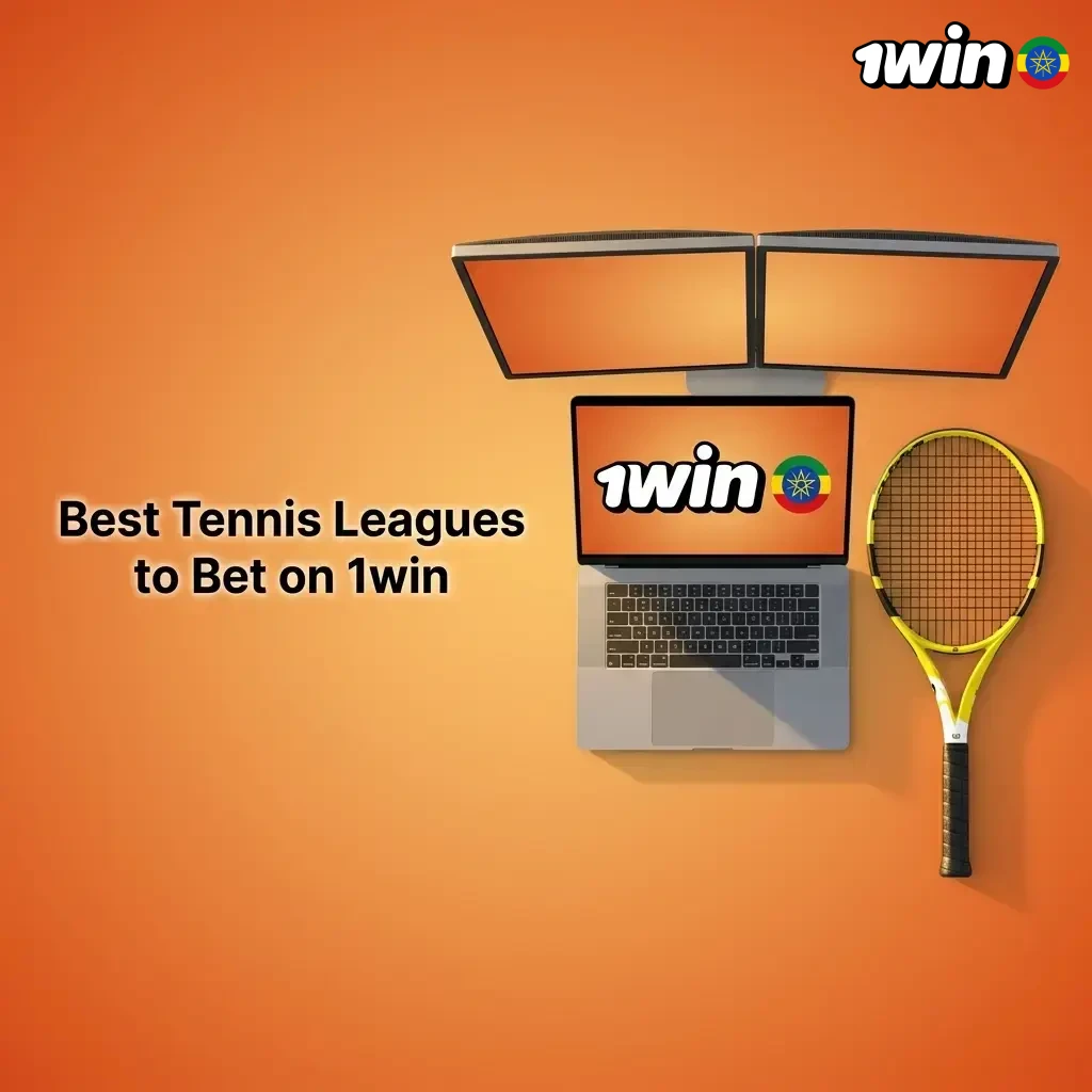 Tennis betting on 1win covering Grand Slams, ATP, WTA, and ITF events for Ethiopian bettors year-round