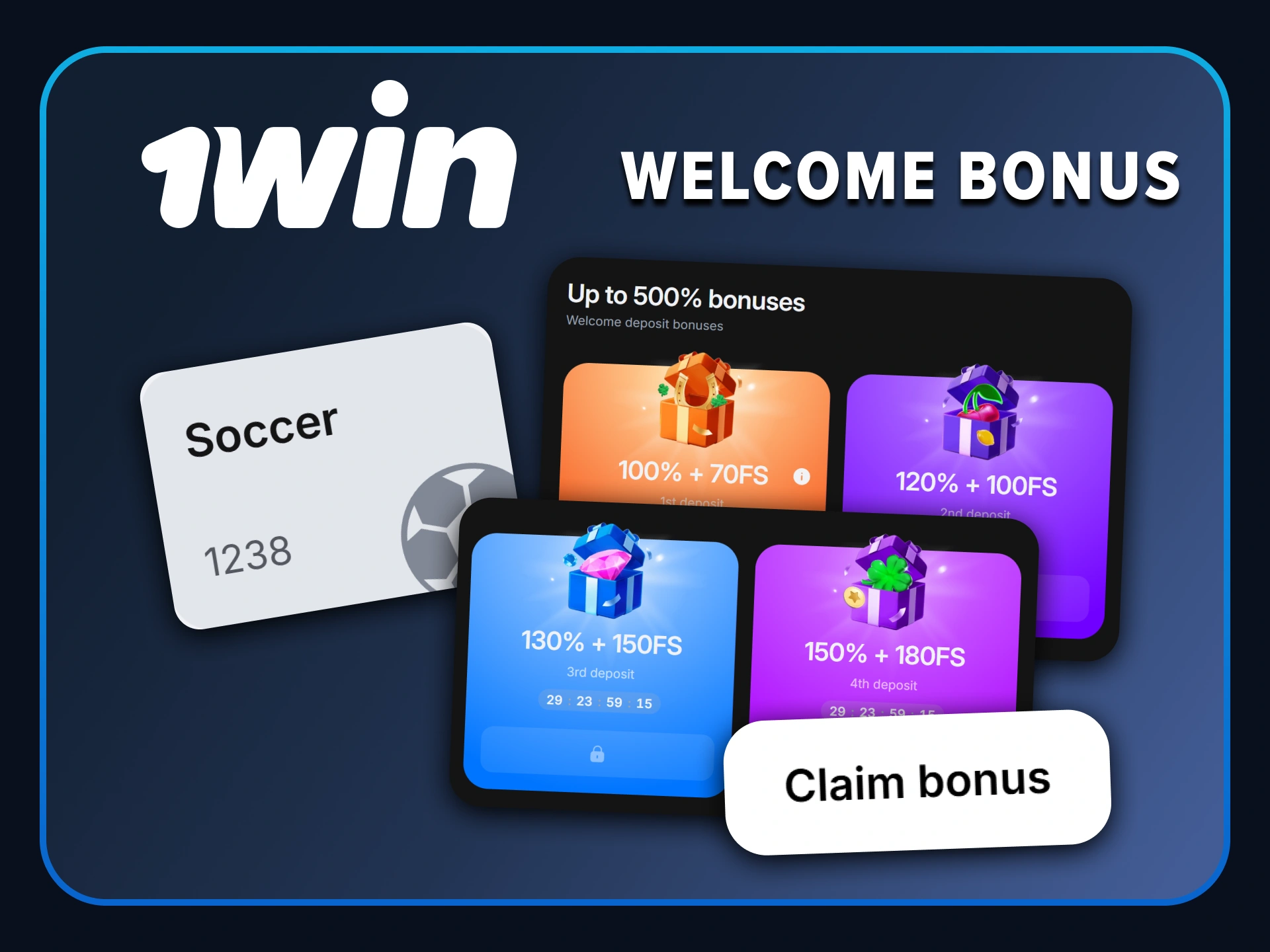 Claim your massive football welcome bonus at 1win and boost your first bets.