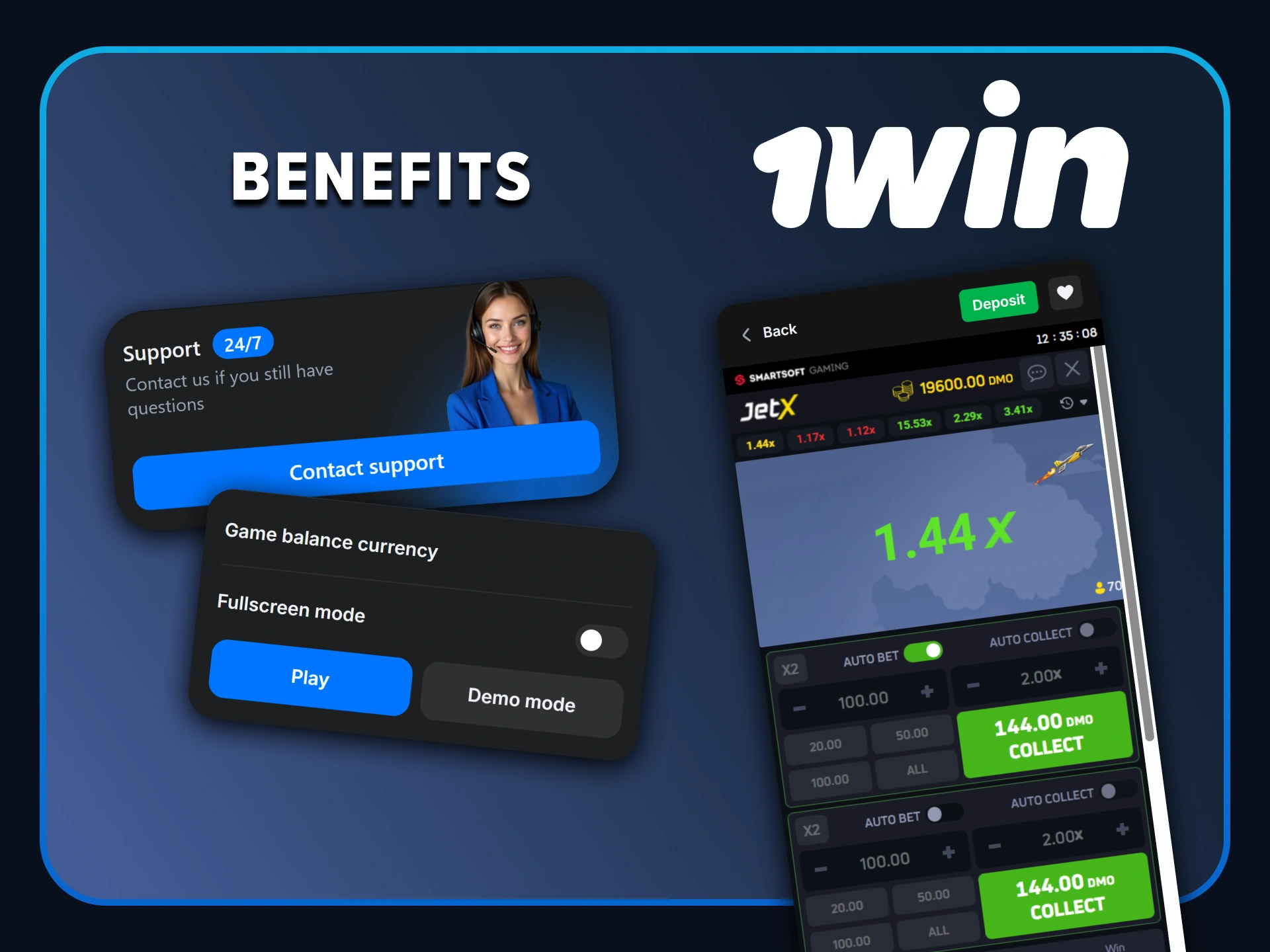 Explore the main benefits of playing the JetX crash game on 1win.