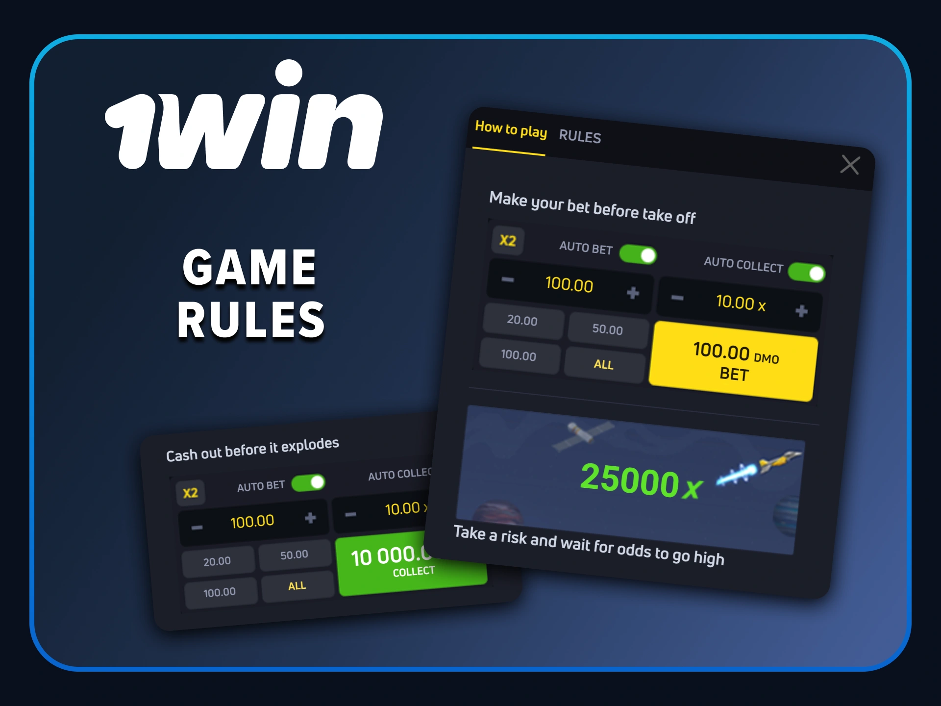 Read the official JetX game rules at 1win and learn how to win big.