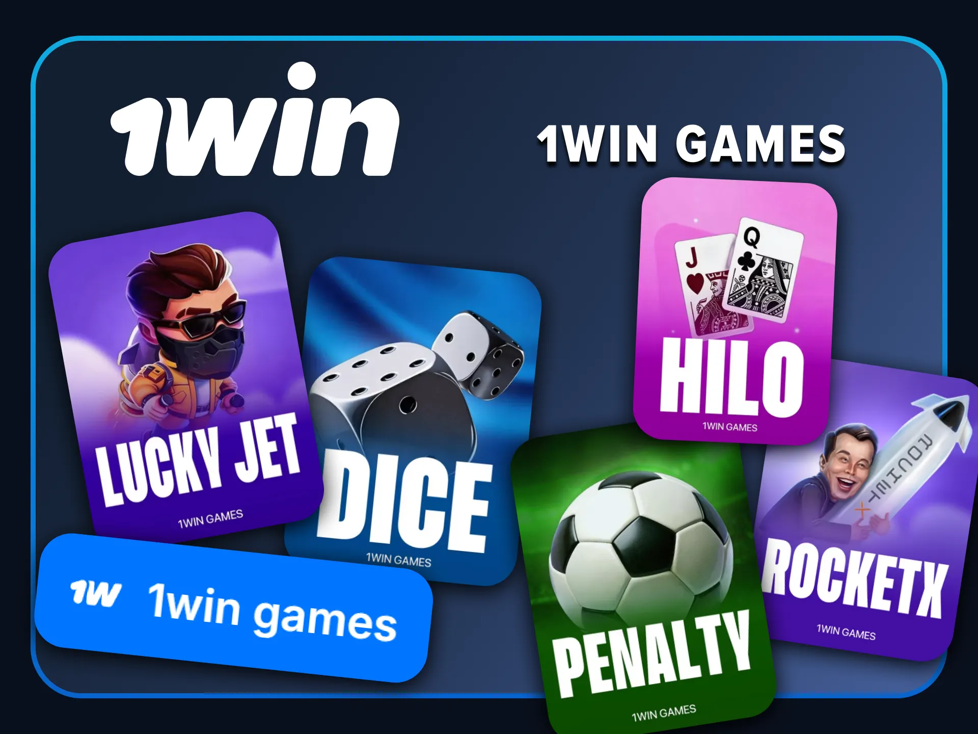 Play exclusive in-house titles developed by the official 1win team.
