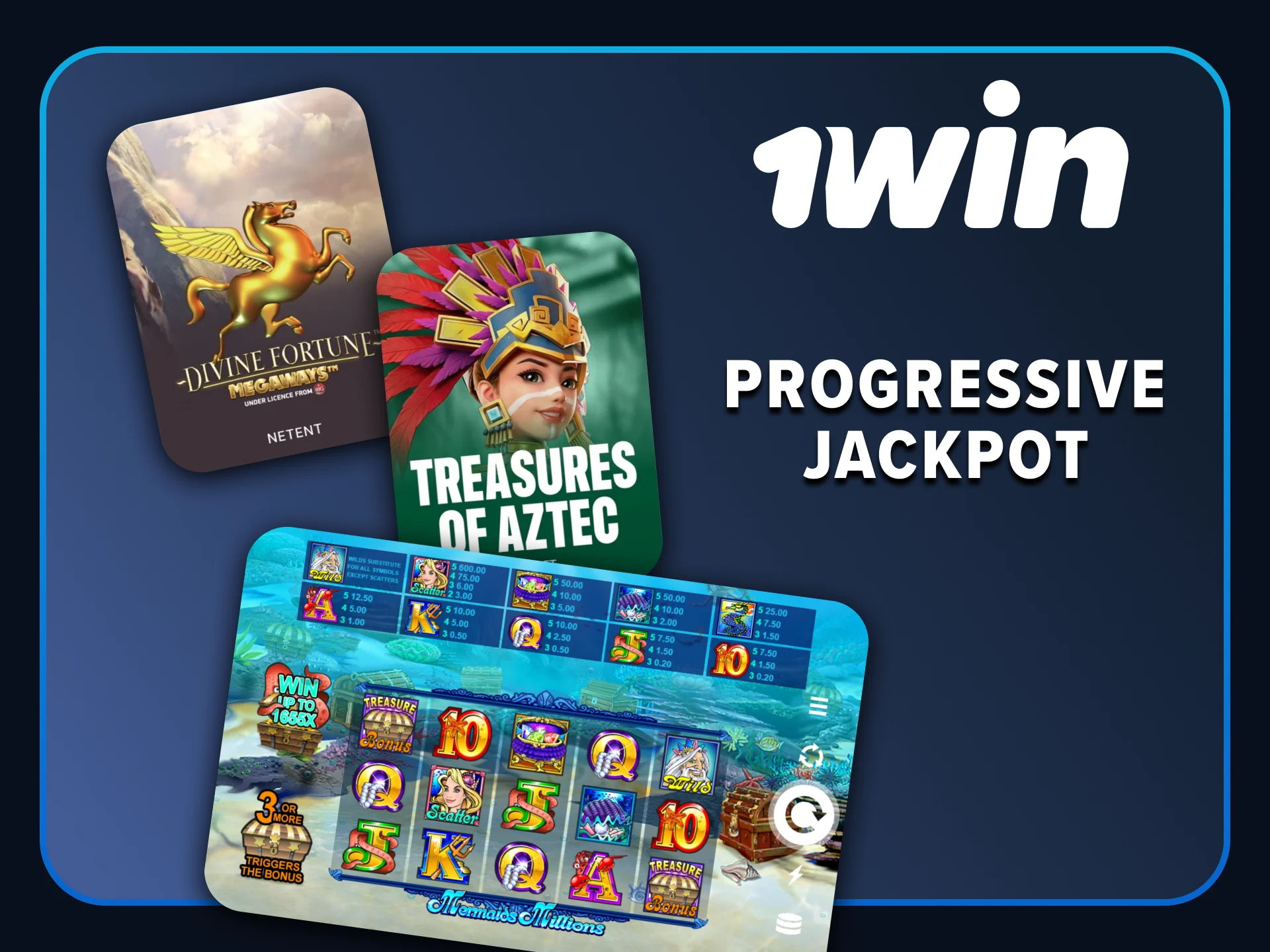 Aim for massive life-changing wins with progressive jackpot slots at 1win.
