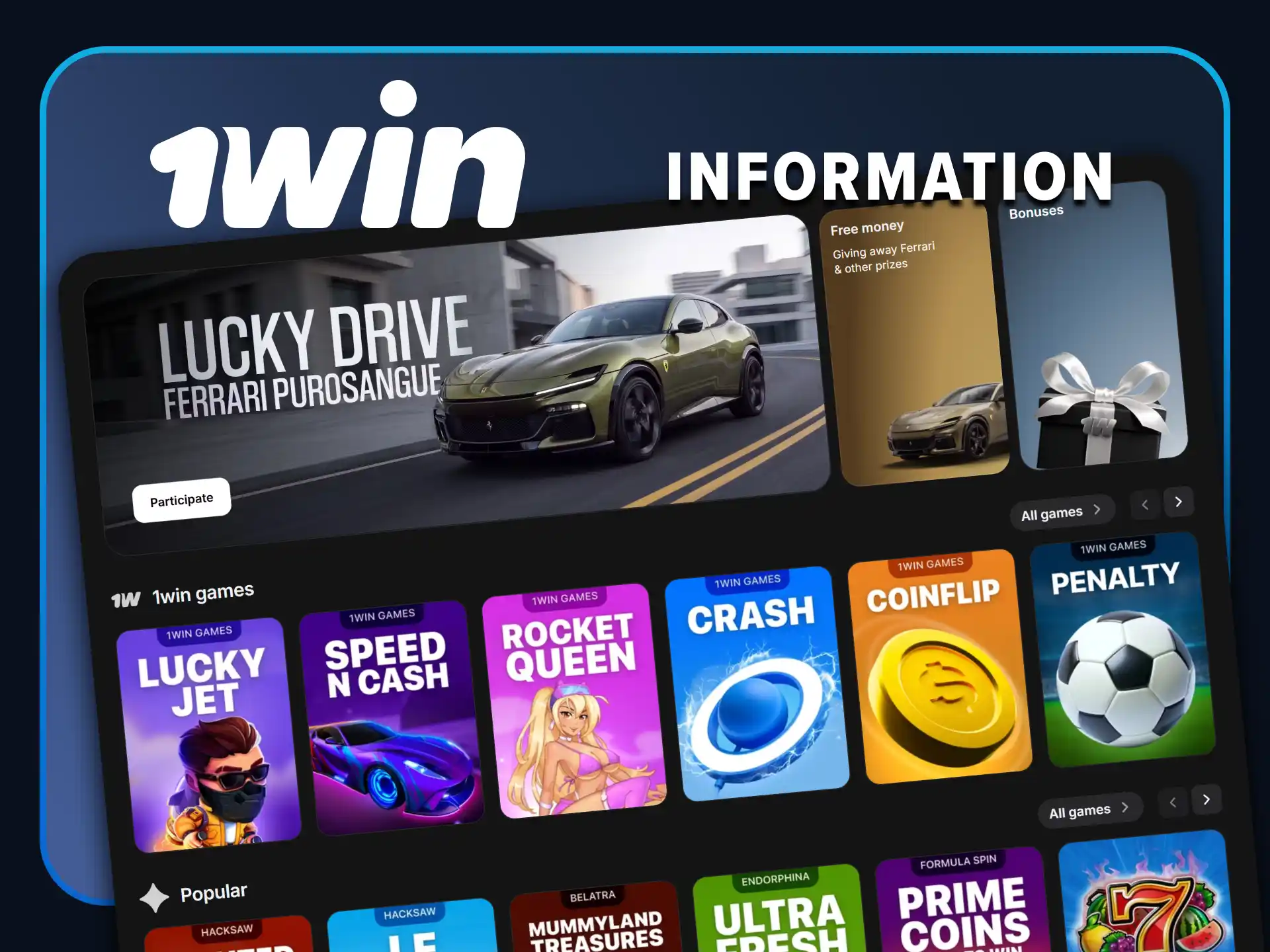 Study information about the 1win website.